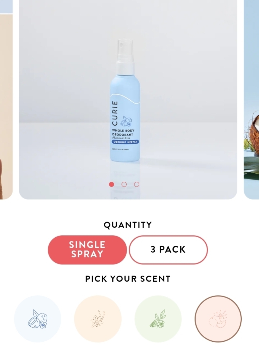 CURIE Full Body Deodorant Spray - Picture 2 of 2